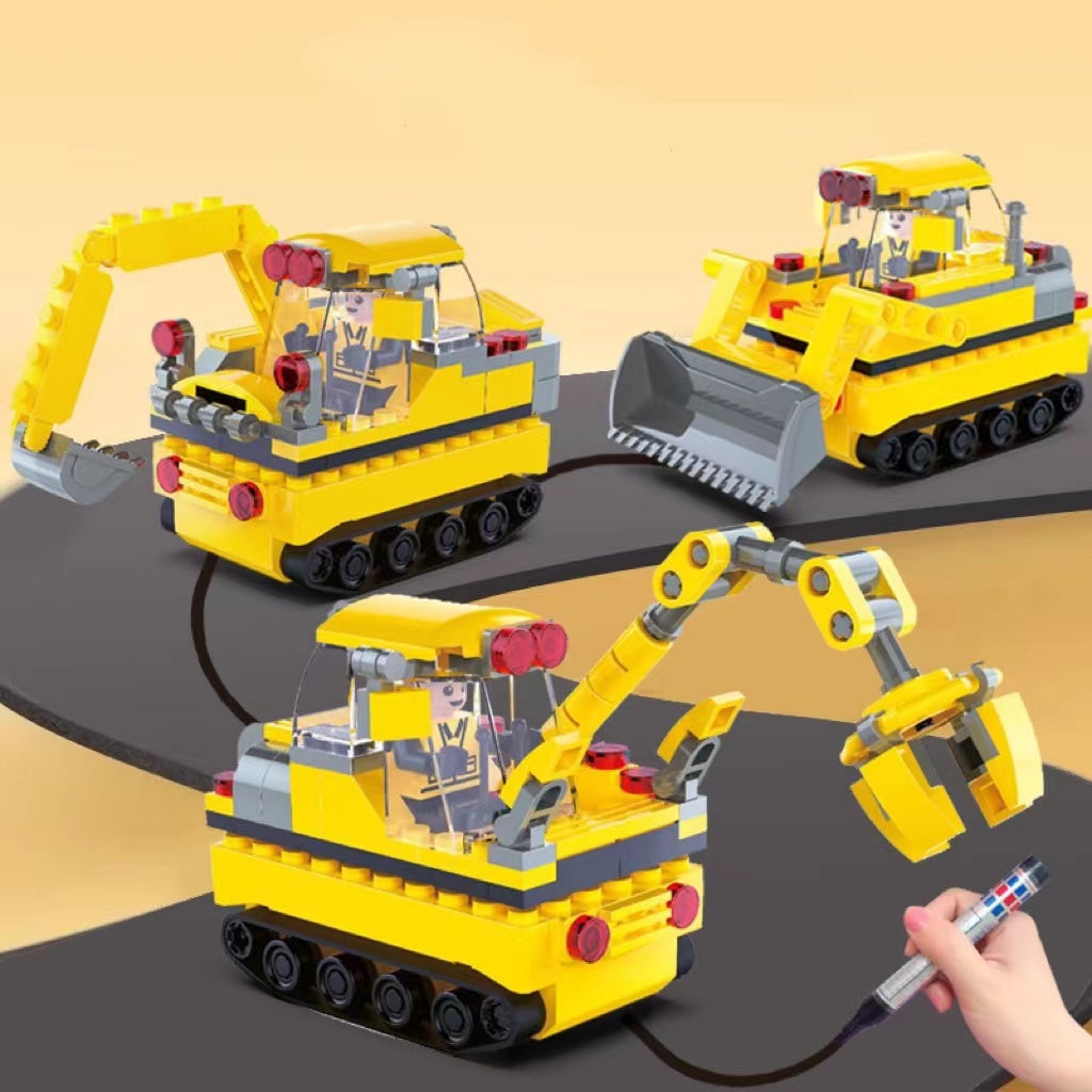 Marker Route Inductive Building Block Car | DIY | ATCAR1