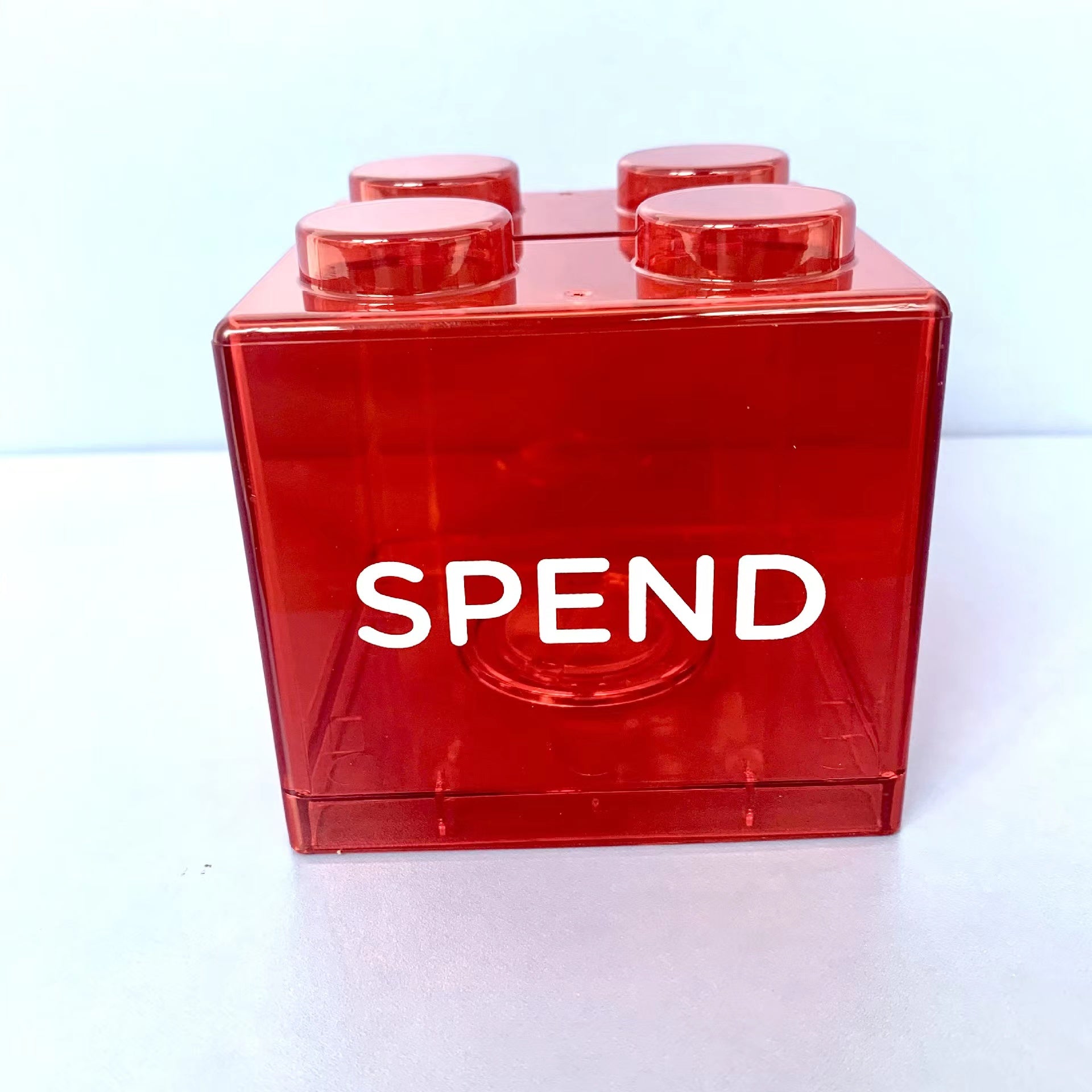 Lego brick coin bank hot sale