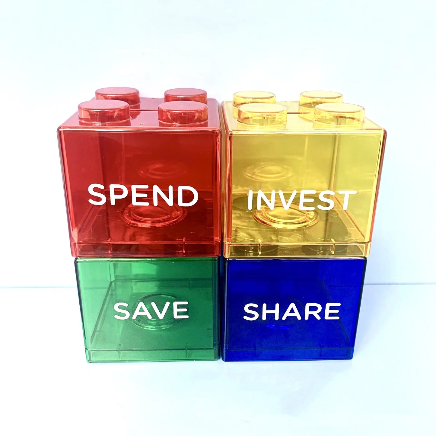 4pcs Translucent Piggy Bank Set | ATS6